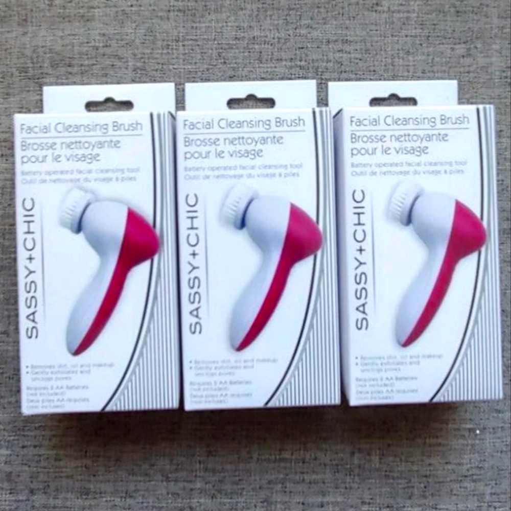 Sassy+Chic Facial Cleansing Brush electric 3pack